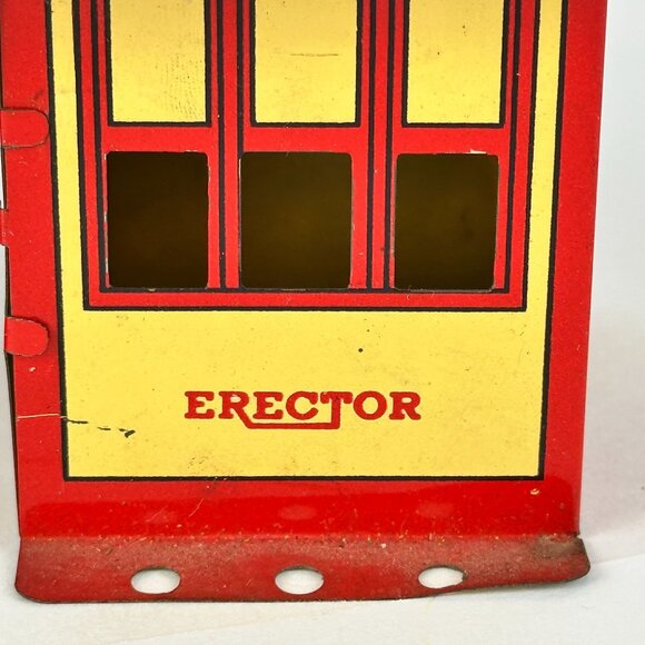 Vintage Erector Tin Litho Signal Tower & House Set - Picture 5 of 5